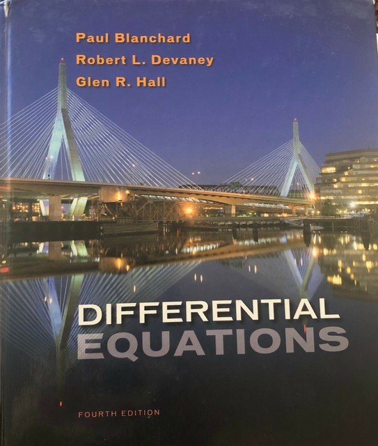 Differential Equations by Robert L. Devaney, Paul Blanchard and Glen R