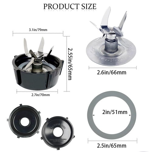 Piezas De Repuesto Para Cuchillas De Licuadora Compatibles Con Oster Osterizer - Bild 5 von 7