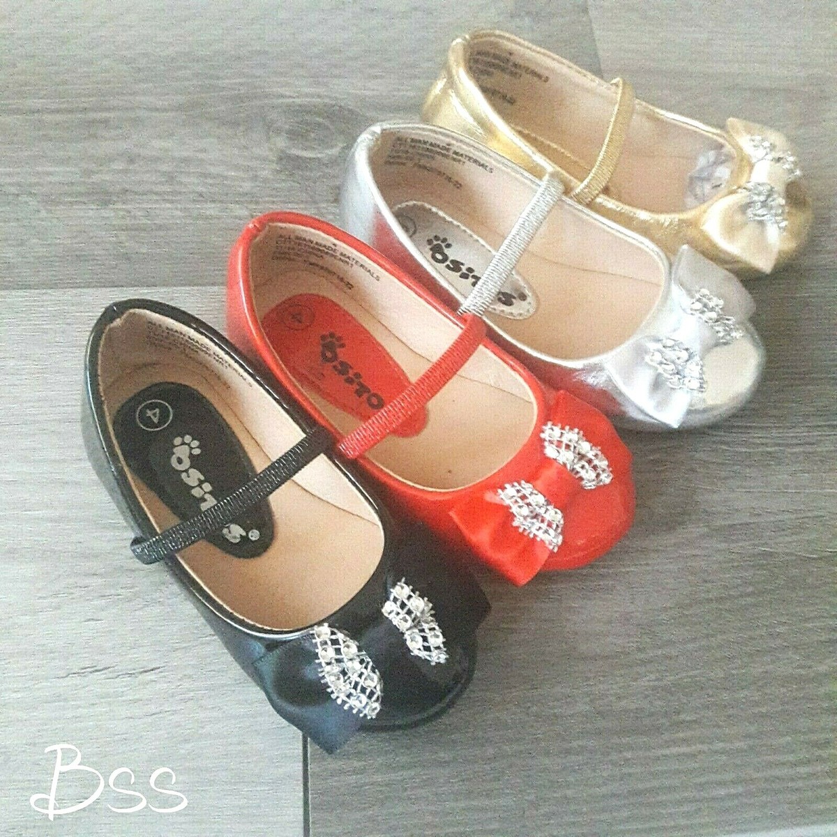 Infant Toddler girls ballet flat dress shoes 4-9 New Multicolor