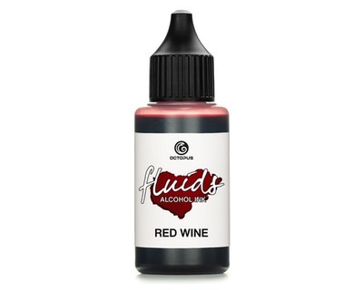 30ml Fluids  Alcohol Ink RED WINE, Alkoholtinte für Fluid Art und Resin, rot