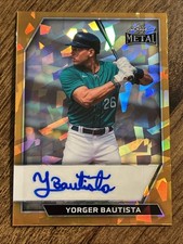 2026 Leaf Metal Baseball Base Auto Yorger Bautista Gold Crystal #BA-YB1 1/1