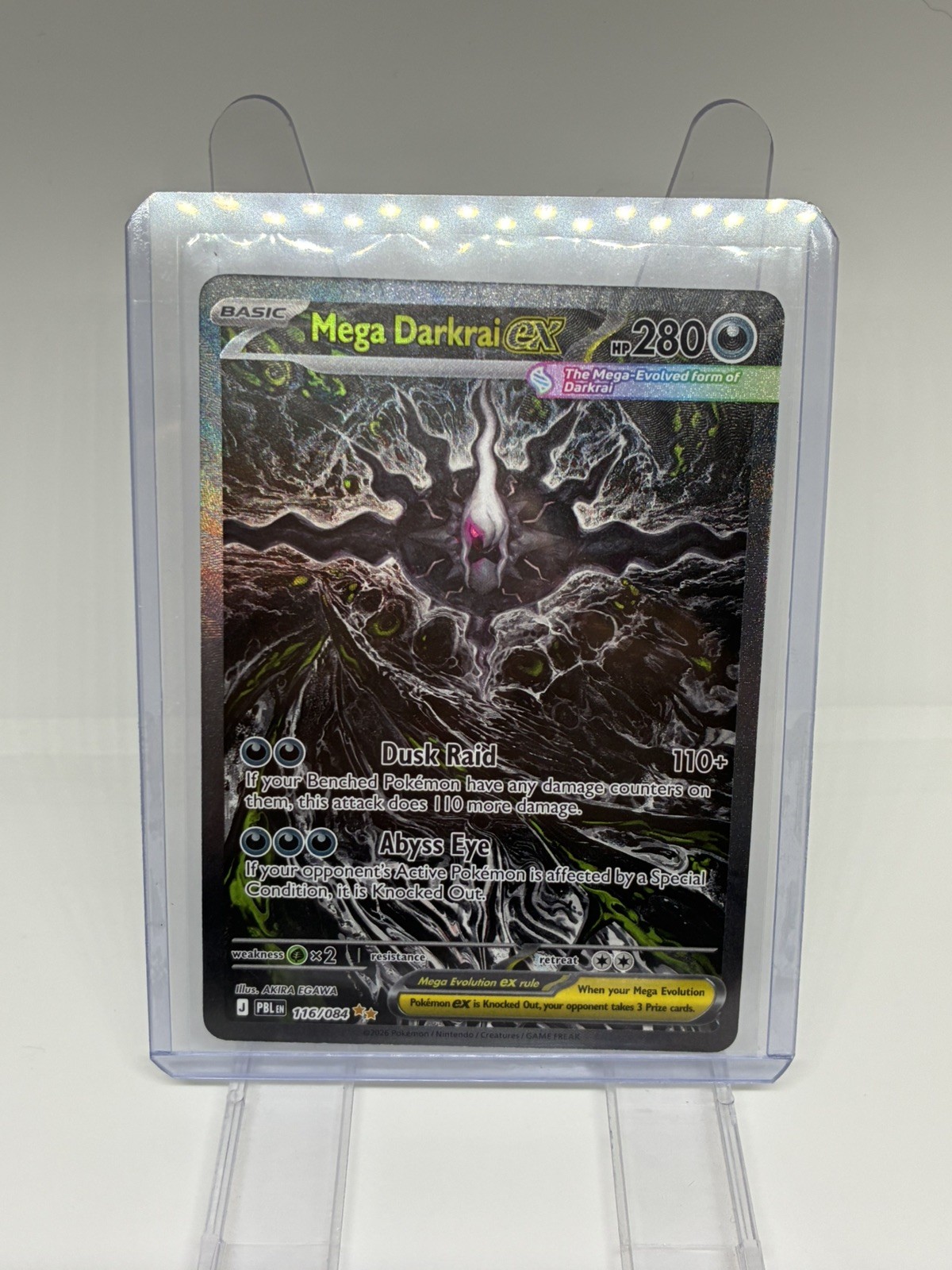Pitch Black Mega Darkrai Ex 116/084 Pokemon Special Illistration Rare Pokemon