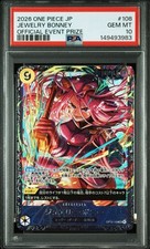 One Piece Jewelry Bonnie Flagship Promo Trading Card PSA10 Genuine