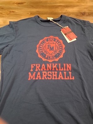 FRANKLIN & MARSHALL Authentic Vintage Reproduction Athletic Tee Large NWT $60 
