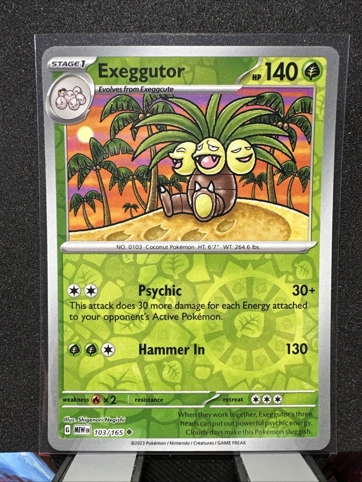 Pokemon SV: Scarlet & Violet 151 Exeggutor 103/165 Reverse Holo Uncommon