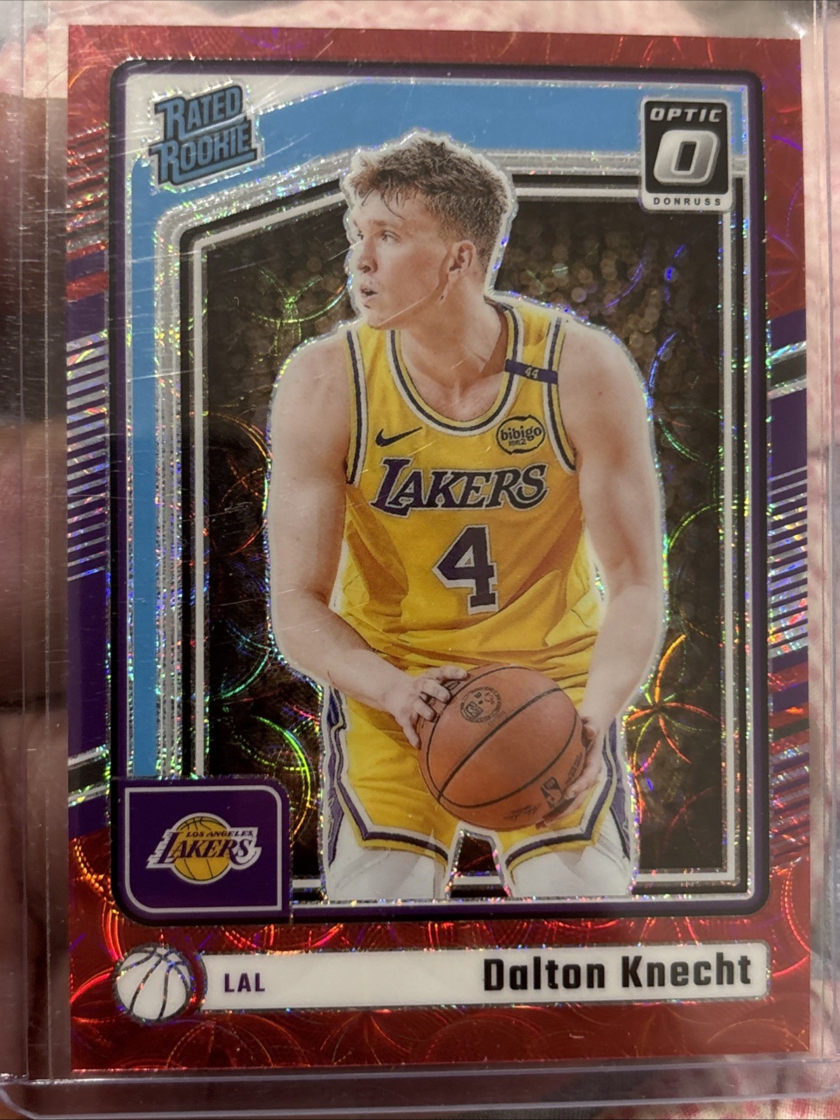 Dalton Knecht 2024-25 Donruss Optic - Rated Rookie Red International RC #256