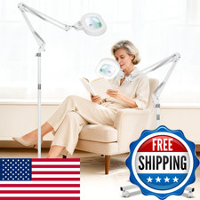Kirkas 12X 30X Floor Magnifying Glass Light And Stand Infinite Color Dimmable 2