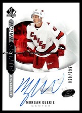 2020-21 SP AUTHENTIC FUTURE WATCH ROOKIE AUTO MORGAN GEEKIE 828/999 CAROLINA