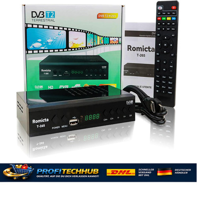DVB-T2 Kabel-Receiver H265 Full HD 1080P PVR USB HDMI