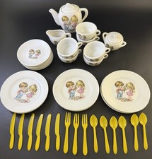 Vintage. Porcelain Miniature Tea Set Japan Little Boy  Girl Gs10
