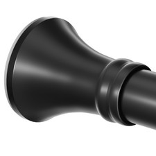 Matte Black Shower Curtain Rod 36-84 Inch 3-7ft , No Slip No Drill Stainless ...