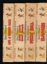 DISNEYANA-1950s-MAVCO color filmstrips for Disney-Land Projector-group of 4-rare