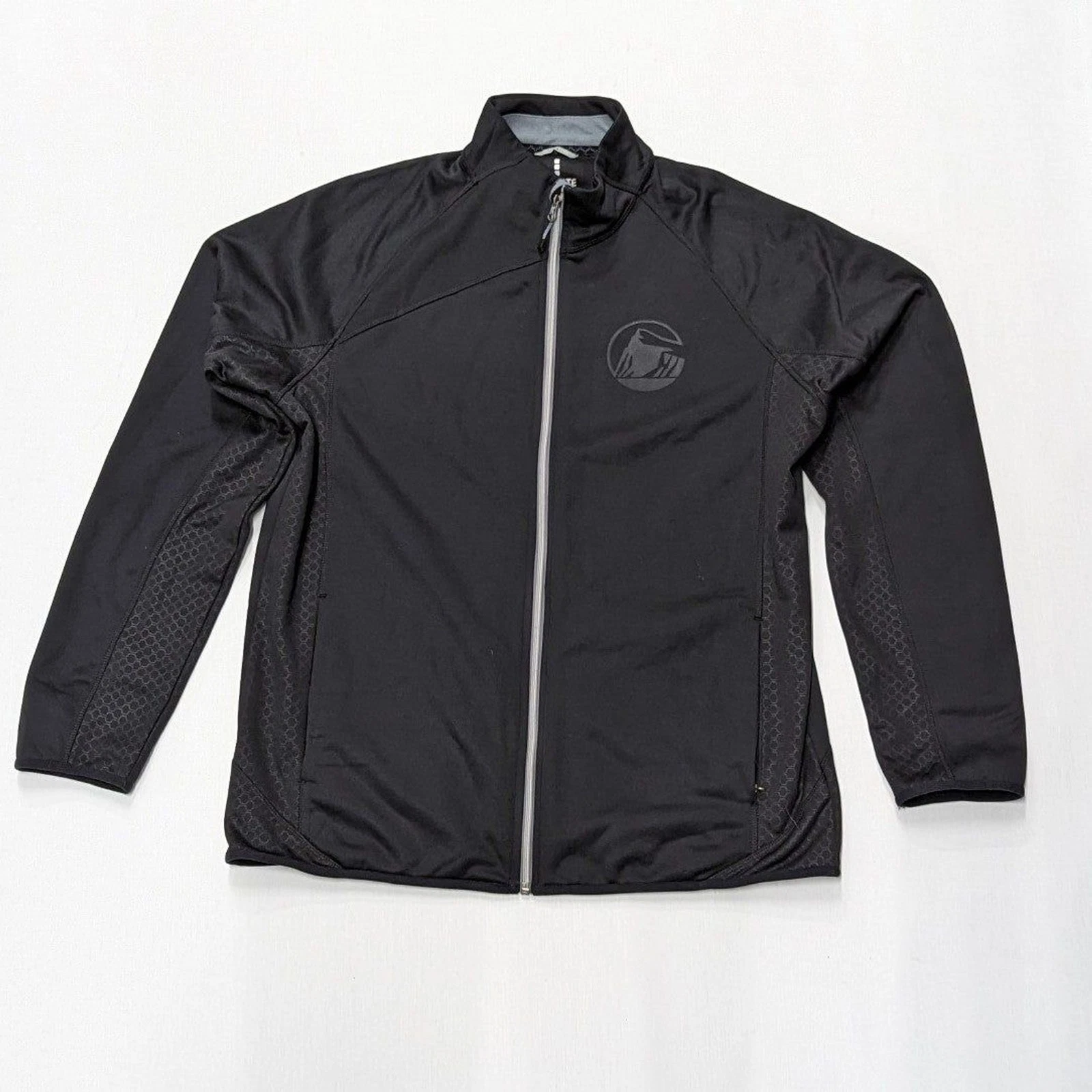 Elevate Sport Men's Large Black Athletic Zip-Up Jacket Gorpcore Outdoors