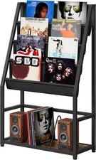 5 Tier Vinyl Record Storage Stand 47.8 Record Player Rack Organizer Shelf