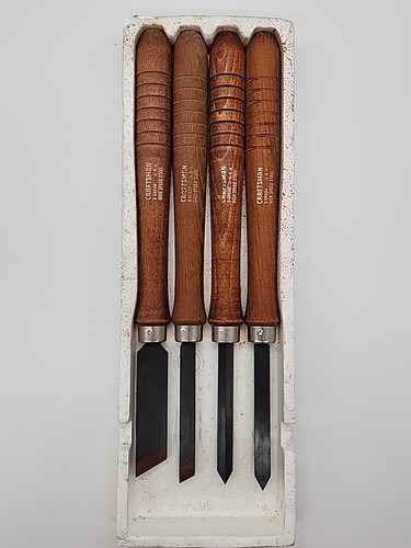 8 PC. Vintage Craftsman USA High Speed Steel Lathe Wood Turning Chisel Set - Picture 7 of 12