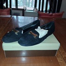 Franco Sarto "Gerry6" Suede  Gold Loafers : CLASSIC ESSENTIAL