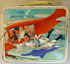 The Flying Nun Metal Aladdin Lunch Box 60's TV Sitcom1968 Sally Field No Thermos