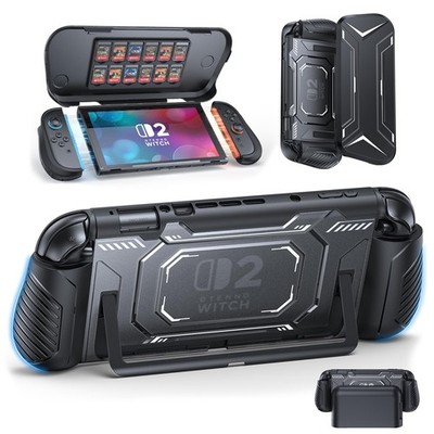 FASTSNAIL Switch 2 Protective Case, Switch 2 Cover with Dockable TPU Middle F...