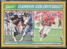 2017 Panini Classics #CC-6 Marcus Allen Career Colors Gold (C4)