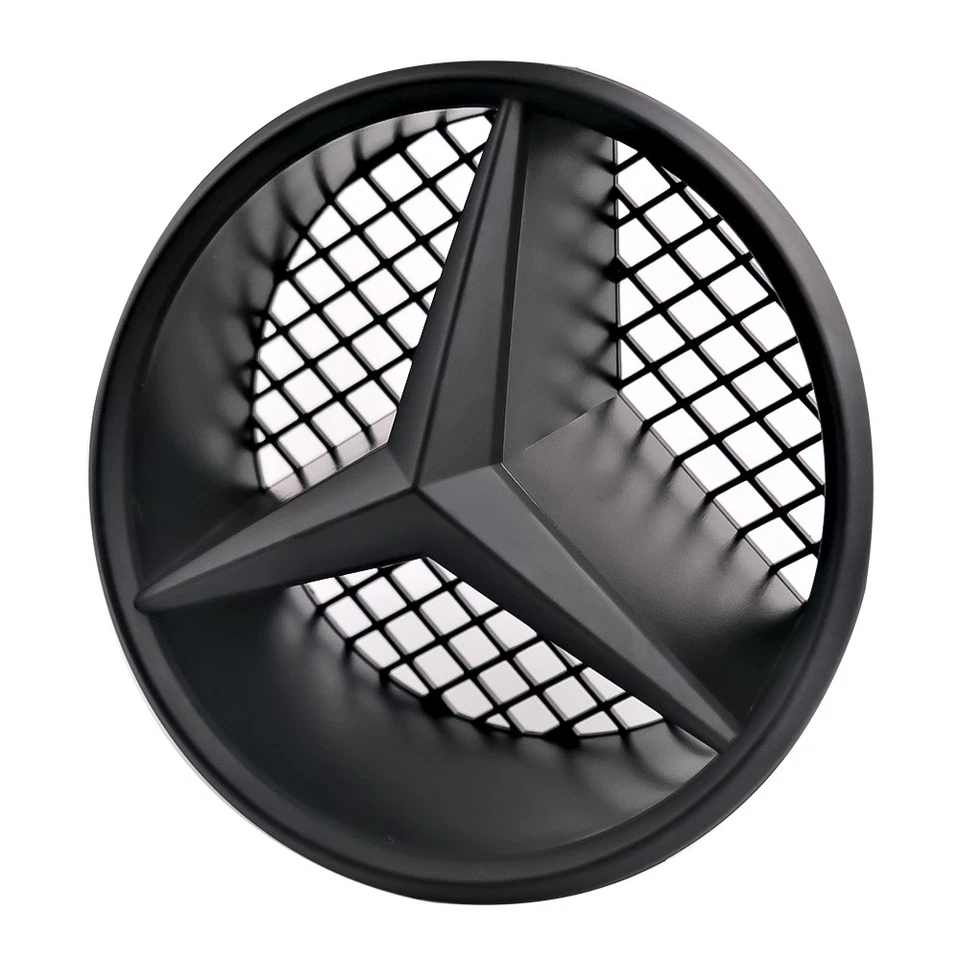 Front Matt Black Badge Grill Star Emblem Fit For Mercedes-Benz W204 C300 B/C/GLK Foto 4 de 4