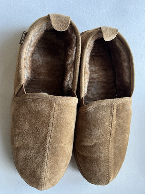 LAMO Doubleface Australian Sheepskin Romeo Brown NWOT Slippers Men s size 9