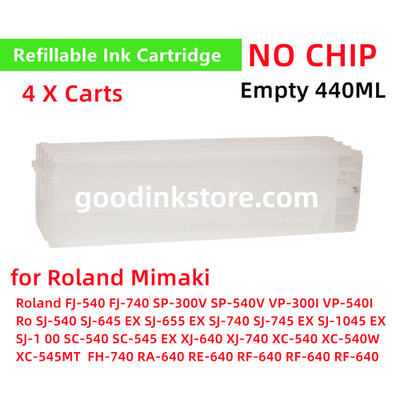 Empty 440ML Refillable Ink Cartridge for Roland Mutoh Mimaki SJ-645 EX SJ-655 EX