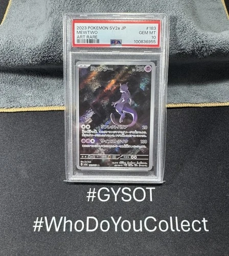 PSA 10 Gem Mint JPN Mewtwo AR sv2a S&V 151 183/165 Pokemon