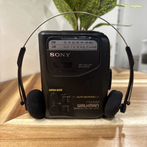 Sony WM-FX315 Stereo Radio Cassette Walkman Retro Vintage New Belt Works Great!