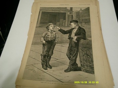 5/16/1874 FULL  PAGE, HARPERS WEEKLY,  OPEN YOR MOUTH AND CLOSE YOUR EYES,