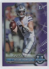 2021-22 Bowman U Chrome Prospects Purple Refractor Skylar Thompson #74 5n0