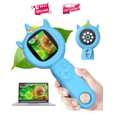 Miniature Digital Microscope for Kids Ages 5-12 - Discover Science Anywhere!