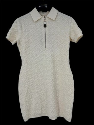 Louis Vuitton Monogram Flower Toweling Polo Dress Size Medium