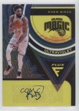 2020-21 Panini Flux Ultraviolet Signatures Khem Birch #UV-KHE Auto 0jf3