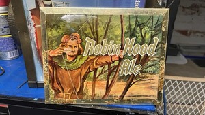 Vintage Robin Hood Ale August Wagner Columbus Ohio Beer Sign 
