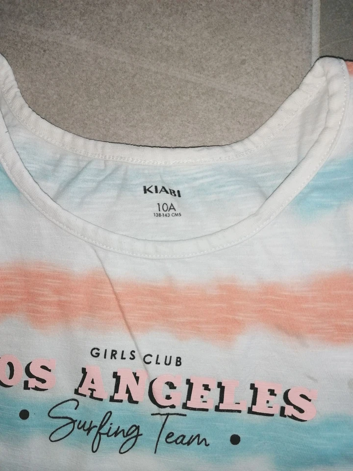 Robe été fille 10 ans KIABI rayée rose et bleue - Photo 2/4