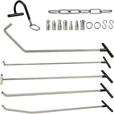 WHDZ Paintless Dent Repair Tools 5 Pieces Removal Rods with Awl R-Rods 