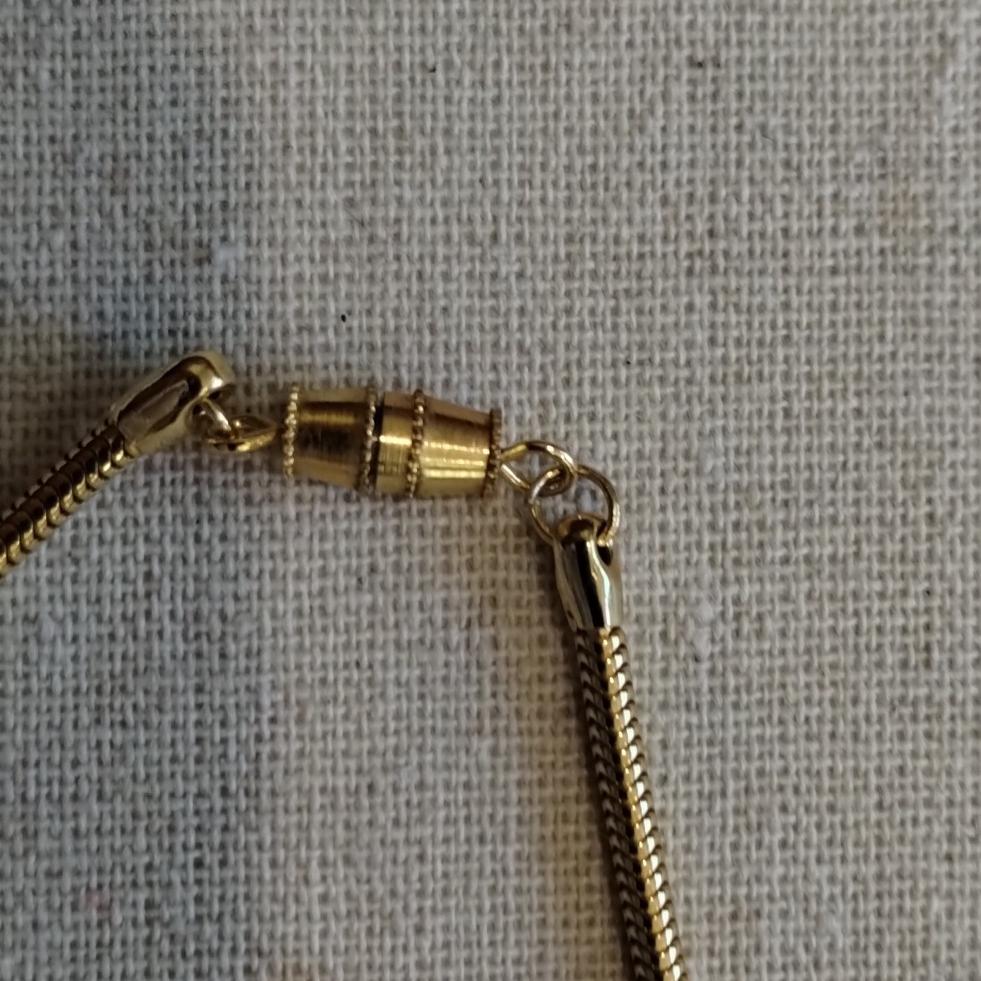 Gold Black Multi-Strand Chain Statement Necklace … - image 4