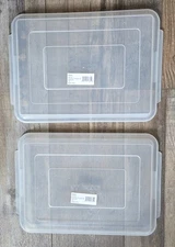 LOT OF 2 Winco Snap-On Sheet or Cake Pan Cover, Quarter Size, 13"x10", BRAND NEW