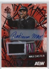 2025 SP Game Used AEW Auto Memorabilia 34/35 Max Caster #47 Auto 0sp7