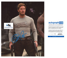 CHRIS PRATT AUTOGRAPH SIGNED 8X10 PHOTO STAR-LORD GOTG MARVEL ACOA