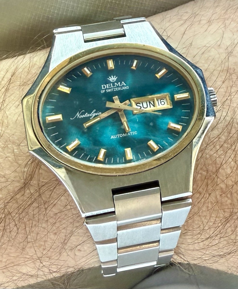 ALMA-TADEMA e la nostalgia dell’antico Vintage Delma Nostalgia Swiss Automatic – Turquoise Mother of