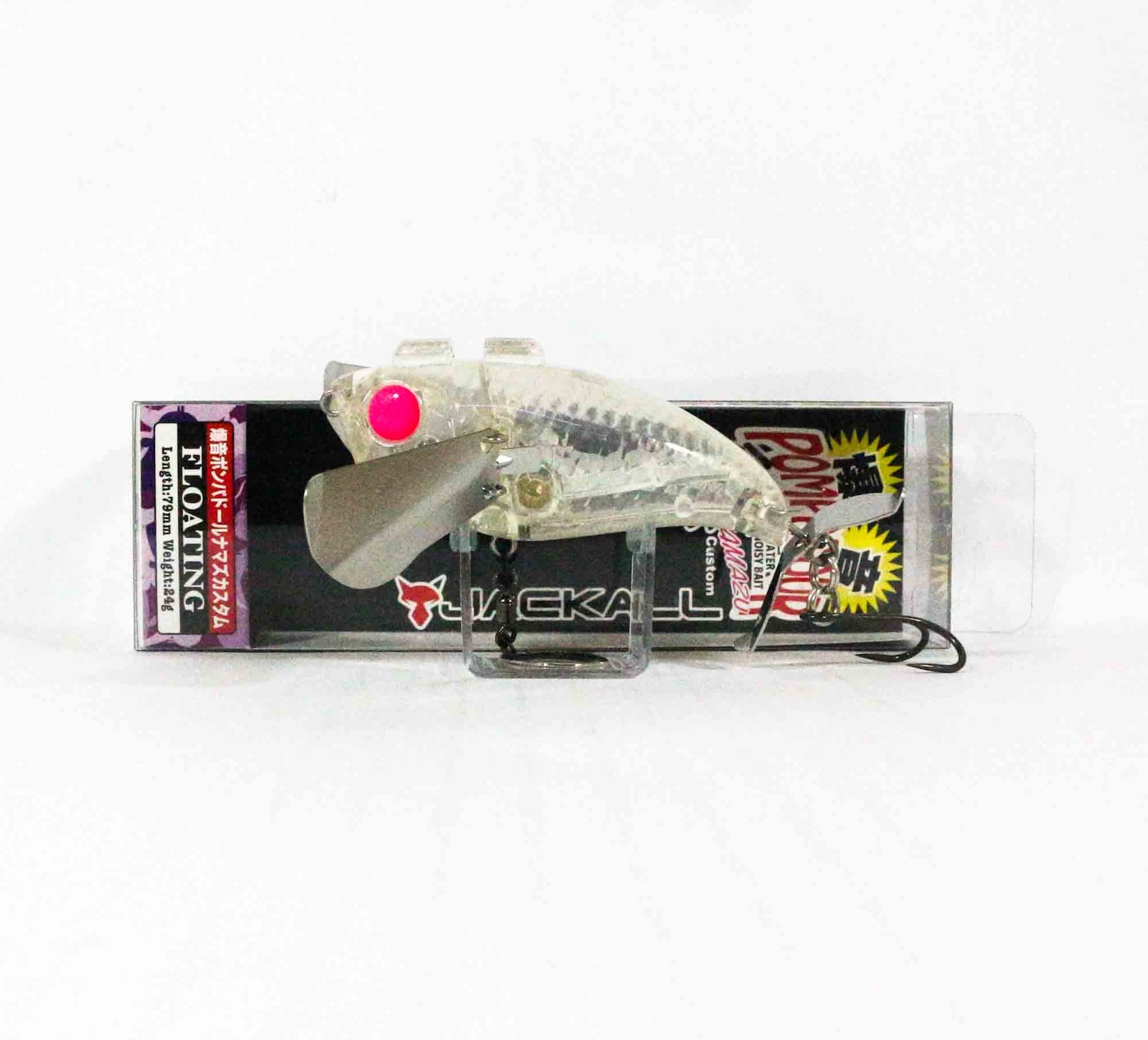 Jackall Pompadour Bakuon 79 mm 24 grams Floating Lure Secret Clear (3987)