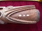 Kundu drum, crocodile motif, Trobriand Islands, Papua New Guinea 26" long — photo 4