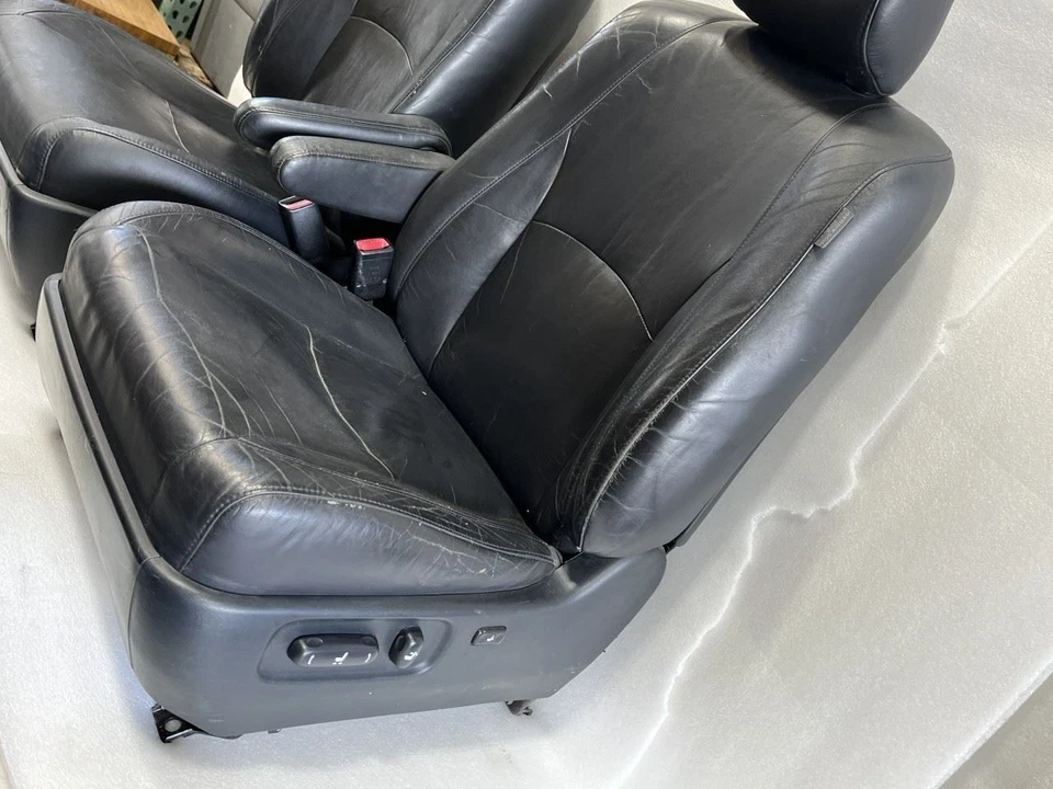 2004 2005 2006 LEXUS RX330 DRIVER PASSENGER FRONT SEATS BLACK LA22 - Image 2 of 4