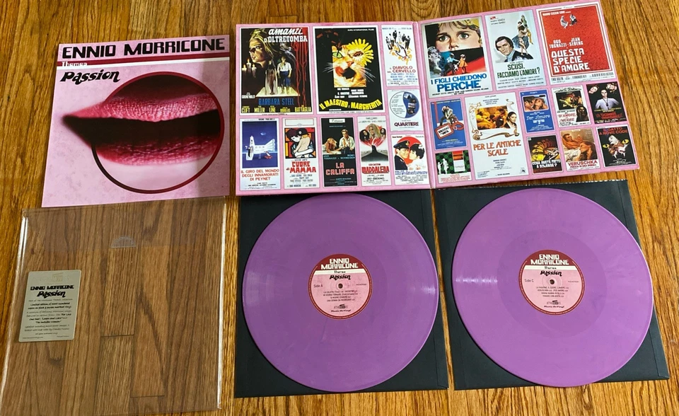 Ennio Morricone - Themes PASSION Pink & Purple Vinyl Limited 1102/3000 2xLP - Image 3 of 4