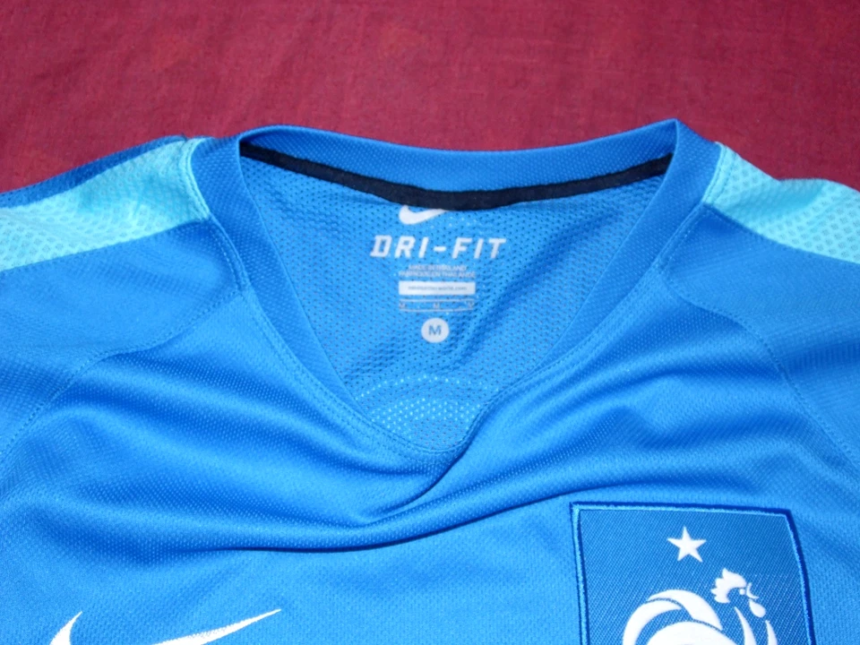 Maillot Football Entrainement De L'Equipe de France Porté Saison 2015/2016 T M - Photo 3/4