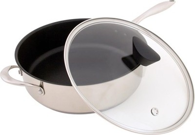 Ozeri Stainless Steel Sauce Pan 5L (5.3 Quart) with Non-Stick [Free Shipping]