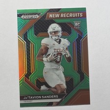 2024 Panini Prizm Draft Picks #NR-JSS Ja'Tavion Sanders New Recruits Green