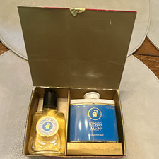 King's Men Aftershave Lotion 1.75 fl oz with Luxury Talc Gift Set Red Box