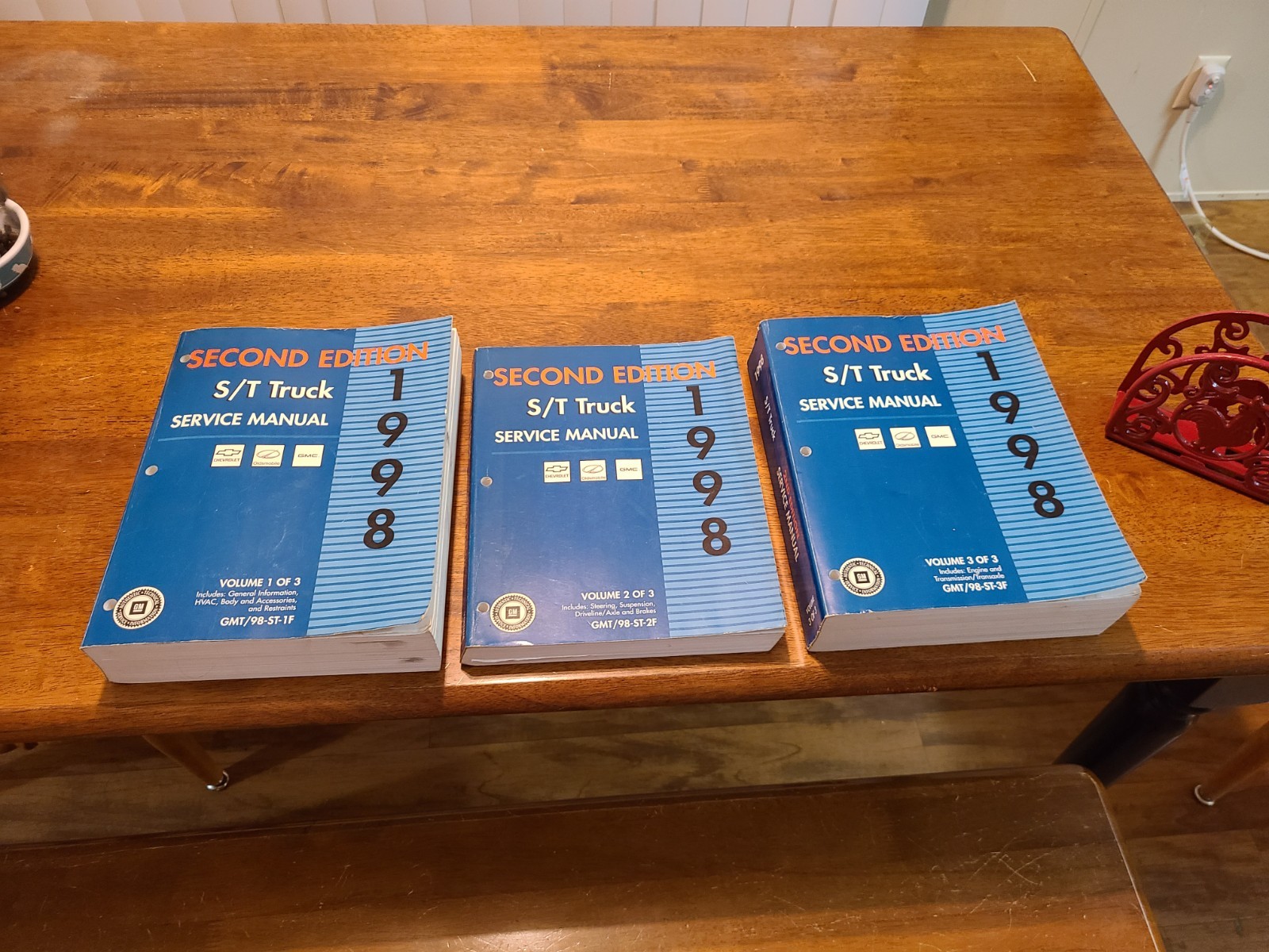 Factory Service Manuals - 1998 S10 Pickup And Blazer - Full 3 Volume Set